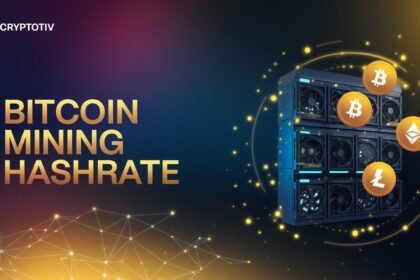 Bitcoin Mining Hashrate futuristic visualization reflecting hashrate increases and their market impact