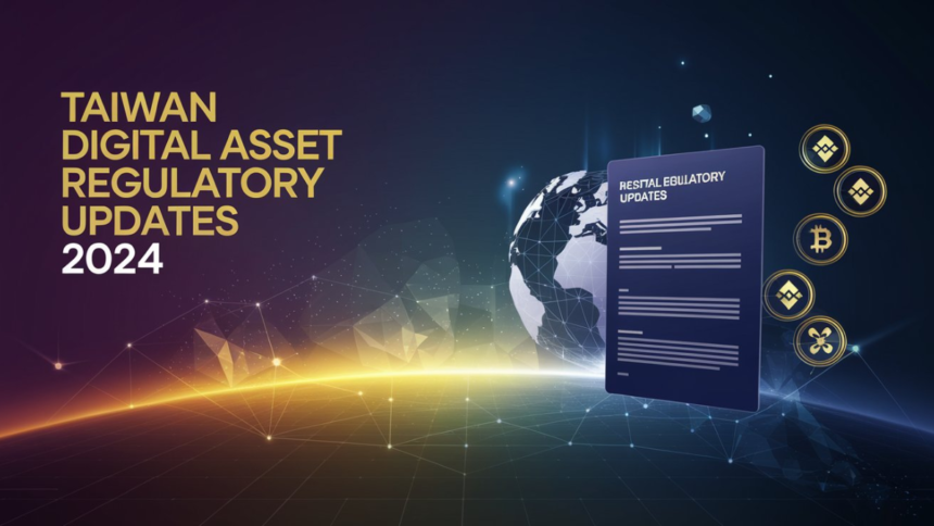 Taiwan Digital Asset Regulatory Updates with futuristic legal themes