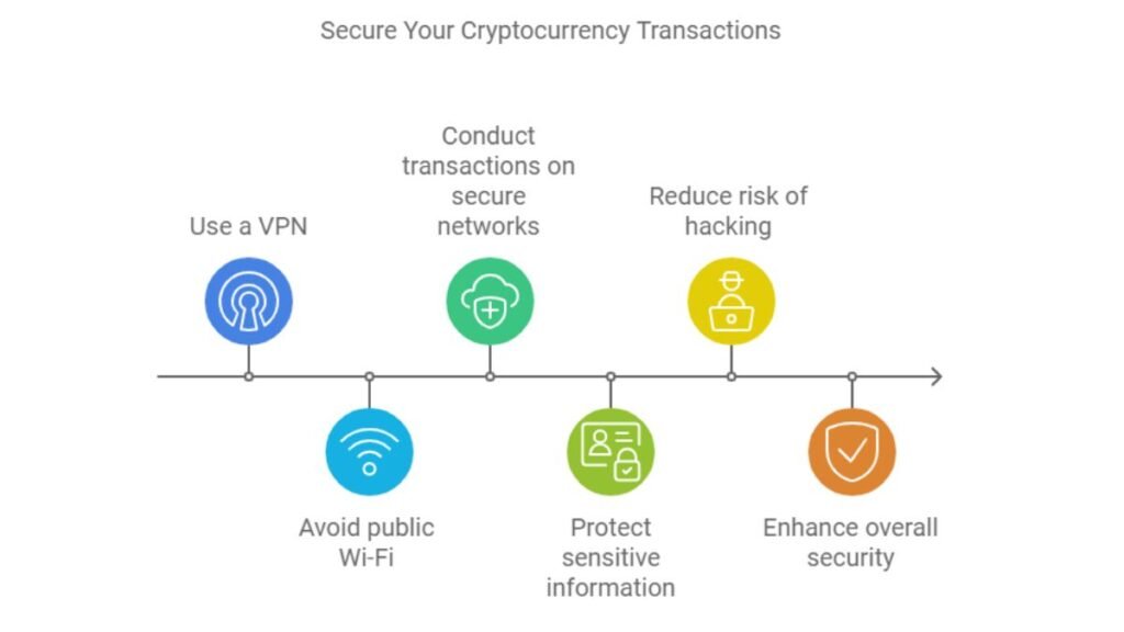 Infographic on securing cryptocurrency transactions